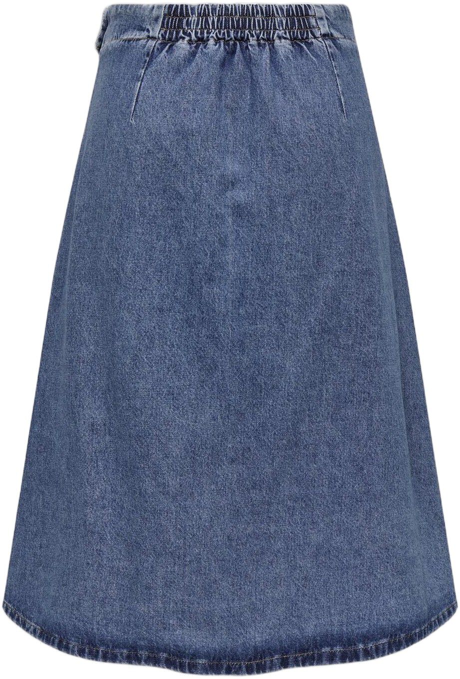 ONLTHEA WRAP MIDI SKIRT DNM CS DOT