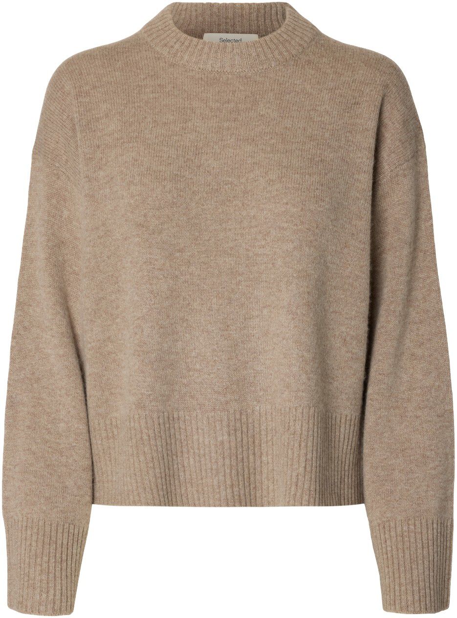 Slwcille Cashmere Blend Ls Knit O-Neck