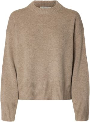 SLWCILLE CASHMERE BLEND LS KNIT O-N