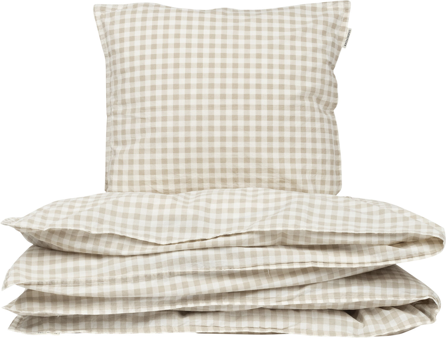 ADULT BEDDING - SWEDISH SIZE - GINGHAM OAT
