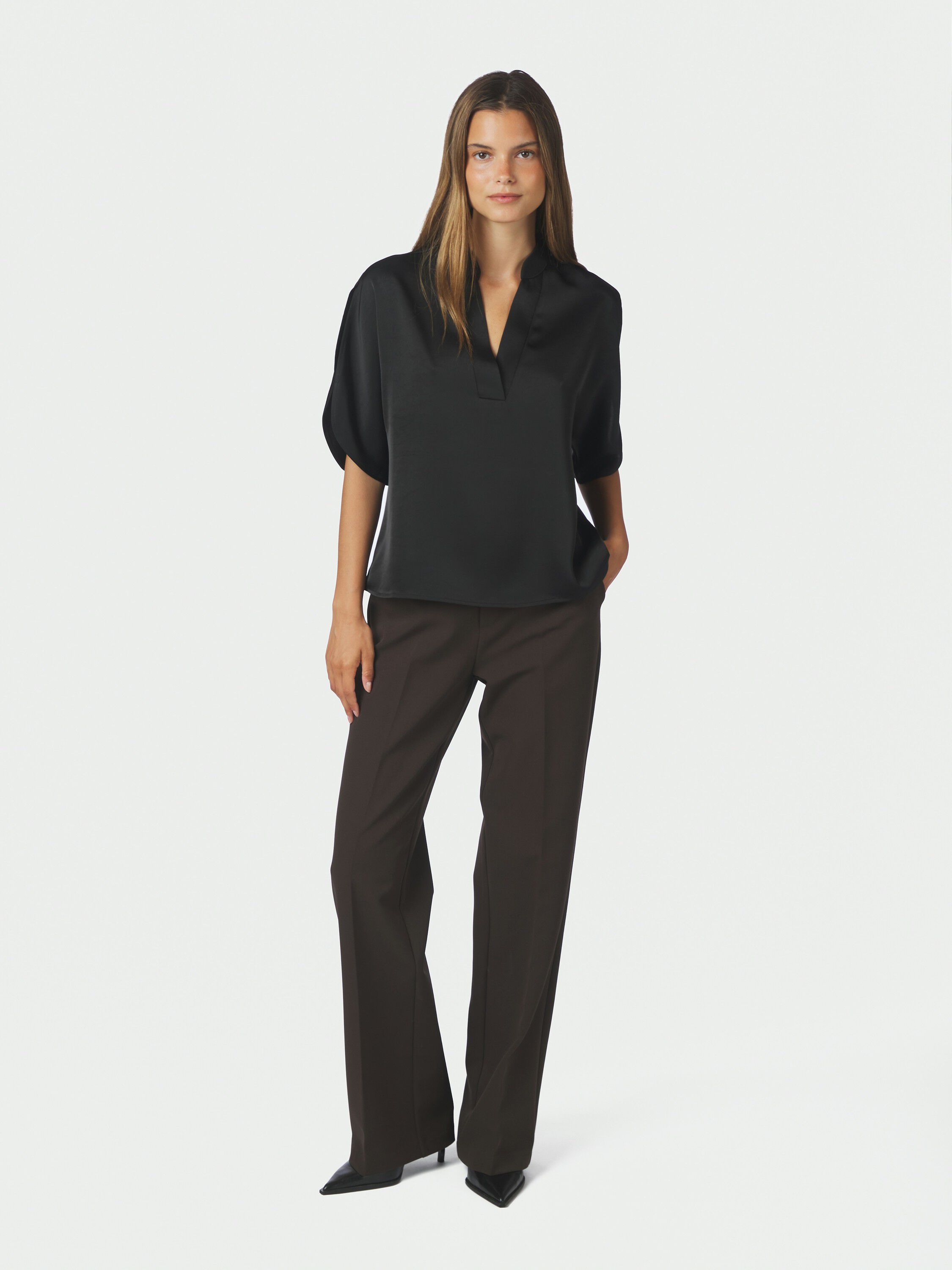 Anelle Heavy Sateen Bluse