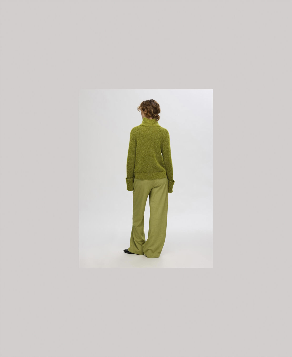 Slfsia Ras Ls Knit High Neck Noos