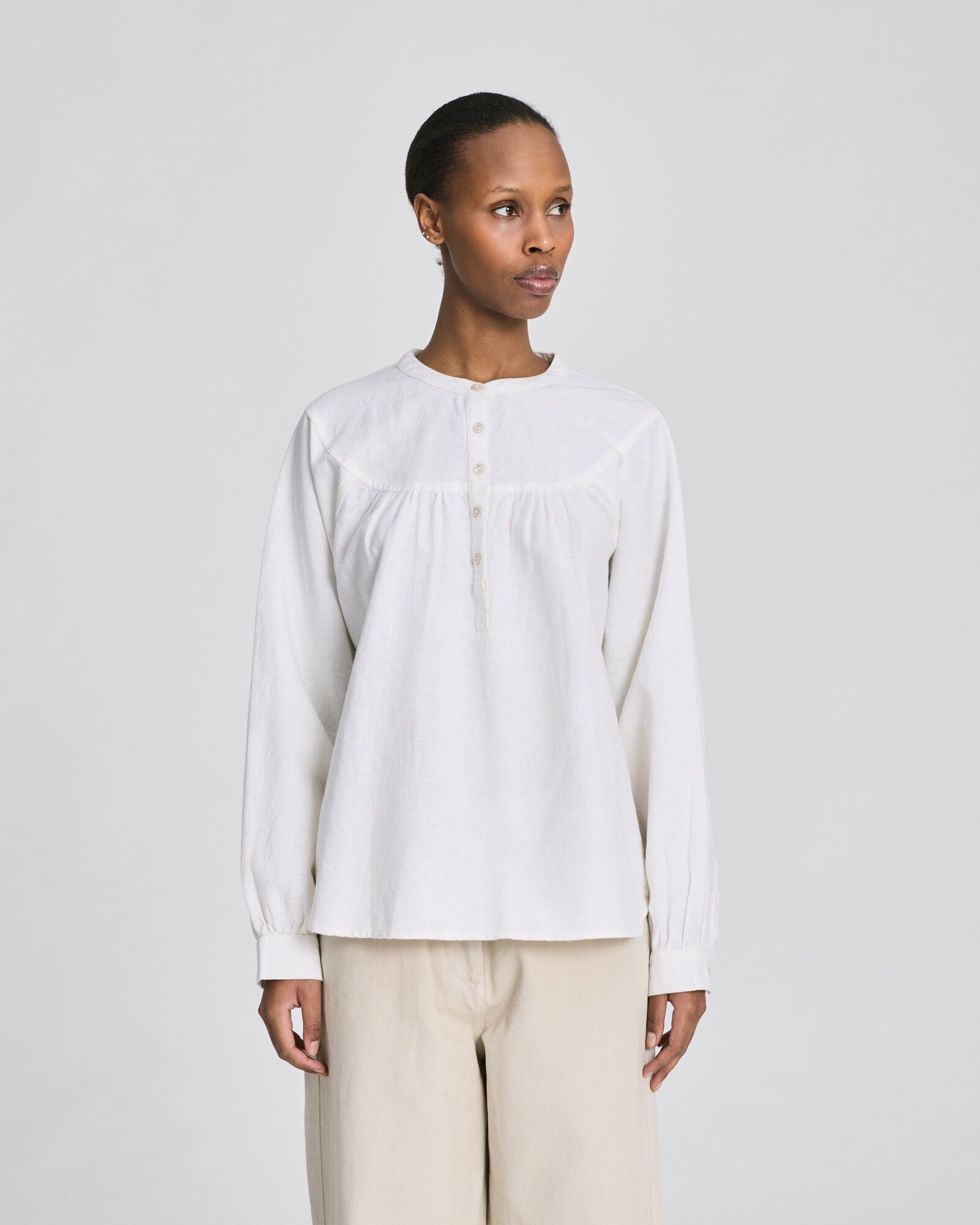 Olivia Raglan L/S Canvas Shirt GOTS