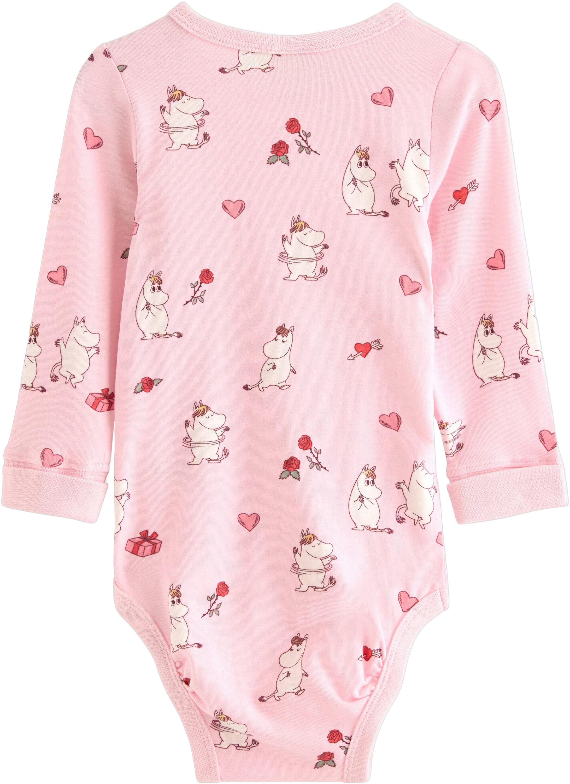 Long-sleeved bodysuit in soft cotto