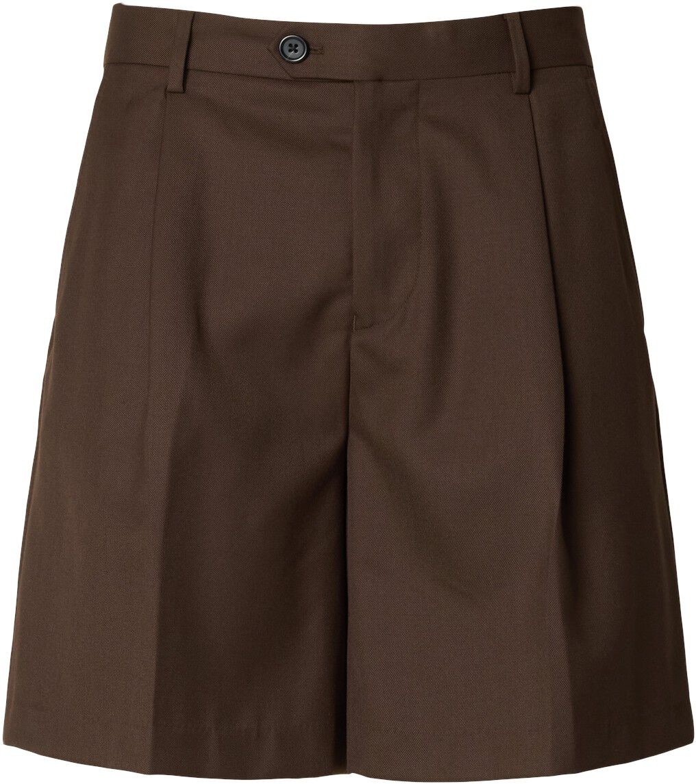 Slhloose-Otto Leo Wool Blnd Shorts