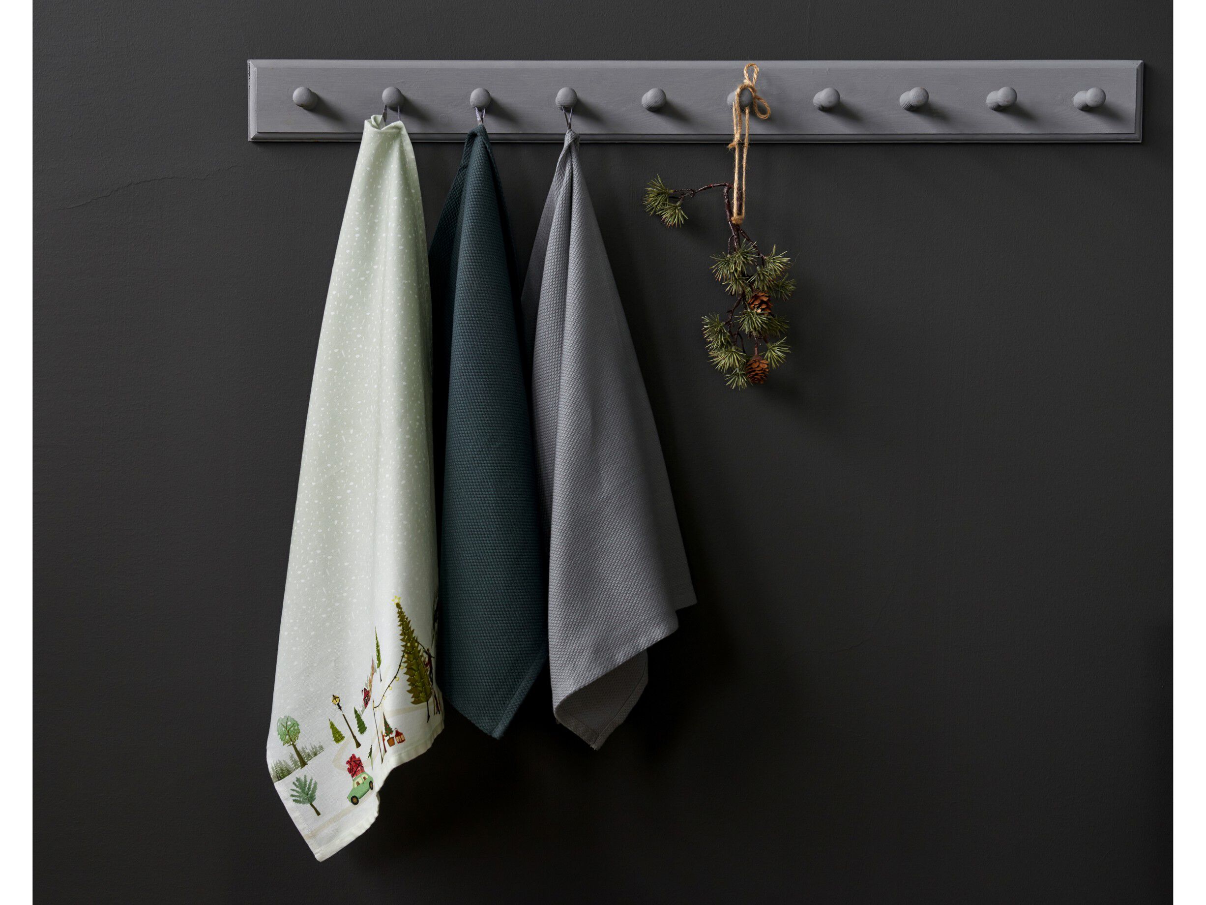 Kj&oslash;kkenh&aring;ndkle Diamond 50x70 cm Forest green