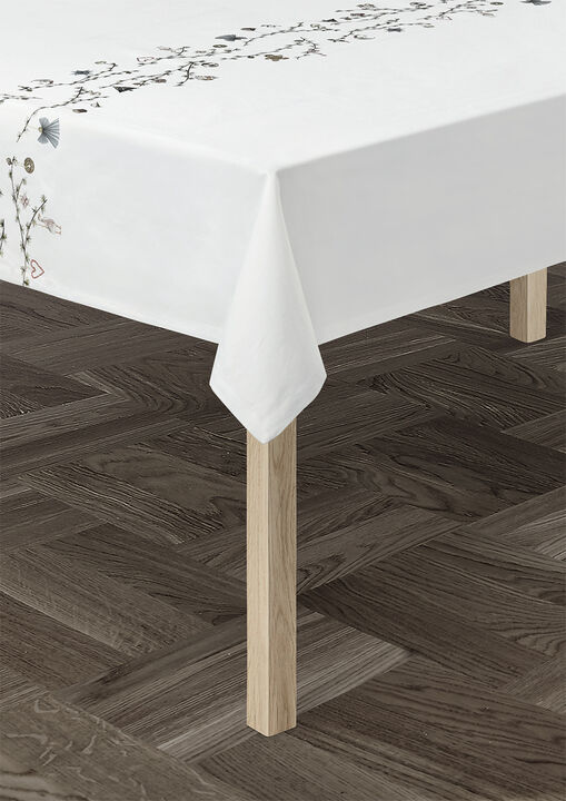 Hammershøi Christmas Dug 150x370 cm hvid m. deko