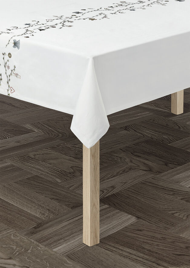 Hammershøi Christmas Dug 150x370 cm hvid m. deko