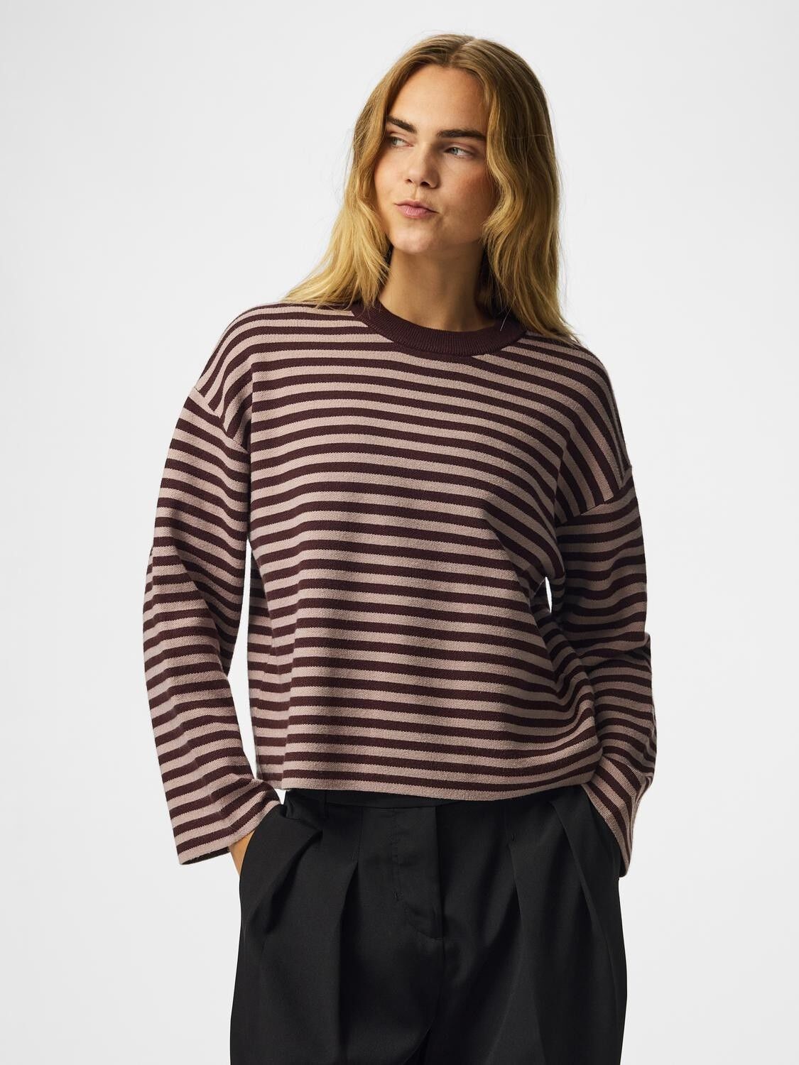 Pcjassy Ls O-Neck Knit Noos Bc