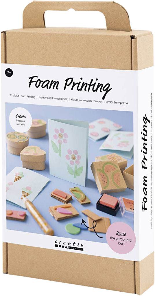 DIY Kit Stempeltryk, Dekorerede &aelig;sker og kort