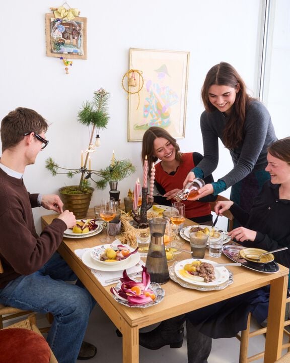 GC Cottage Skål Ø19 cm hvid m. deko