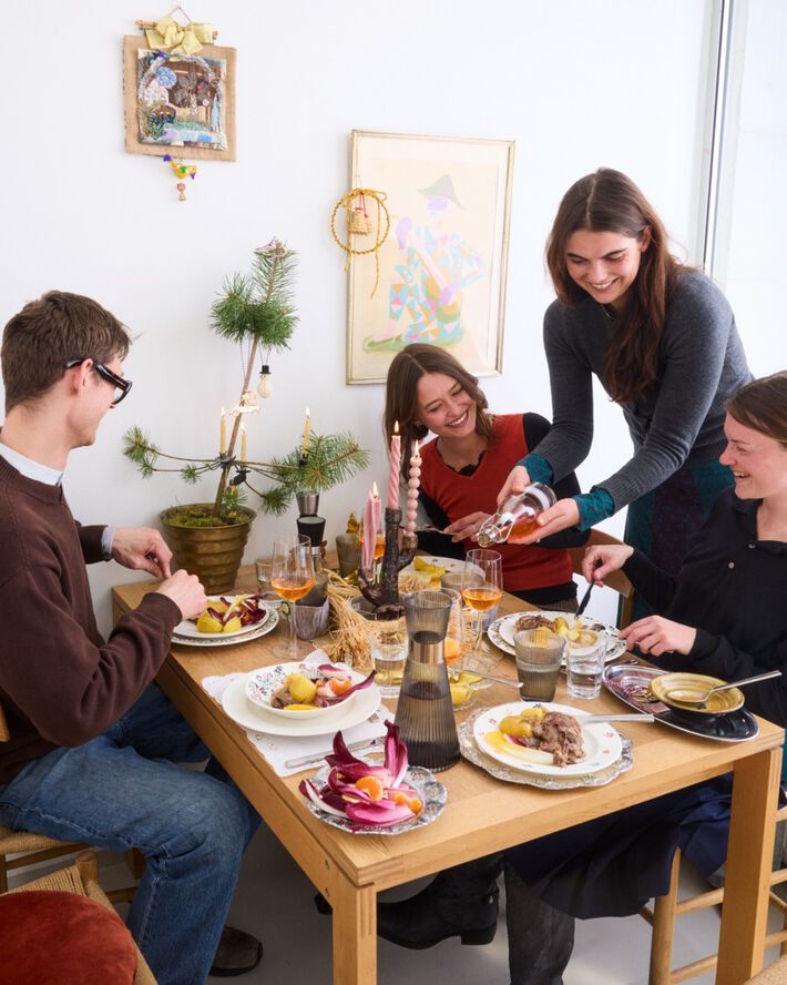 GC Cottage Skål Ø19 cm hvid m. deko