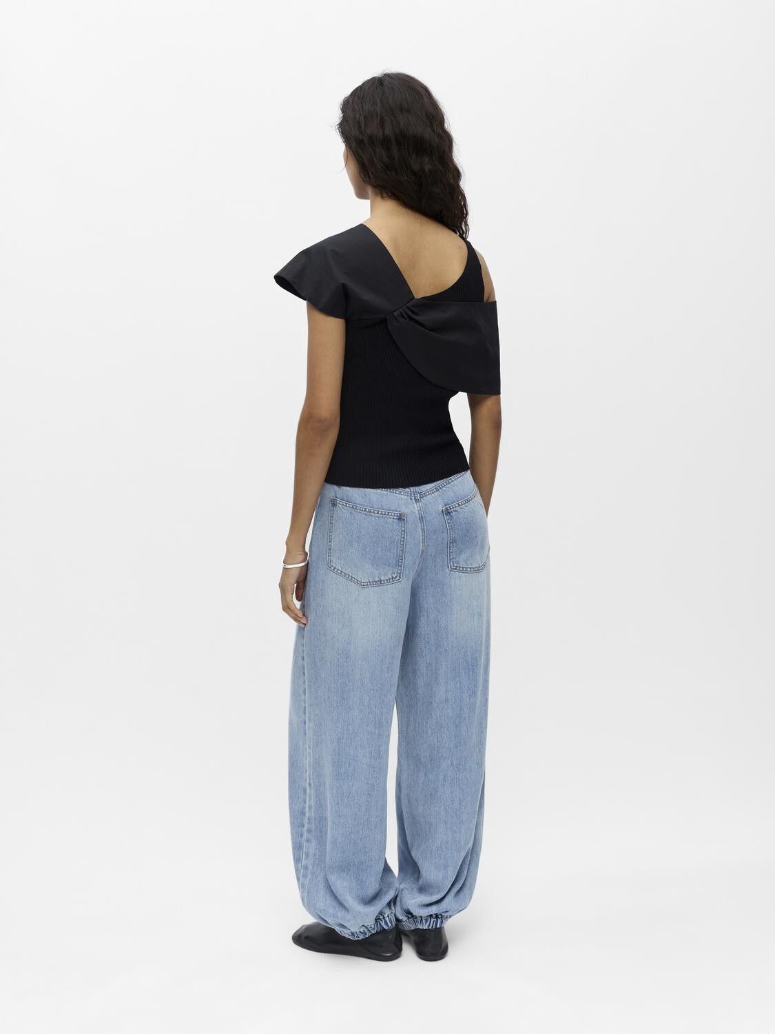 OBJBETZY S/S RE KNIT TOP 145