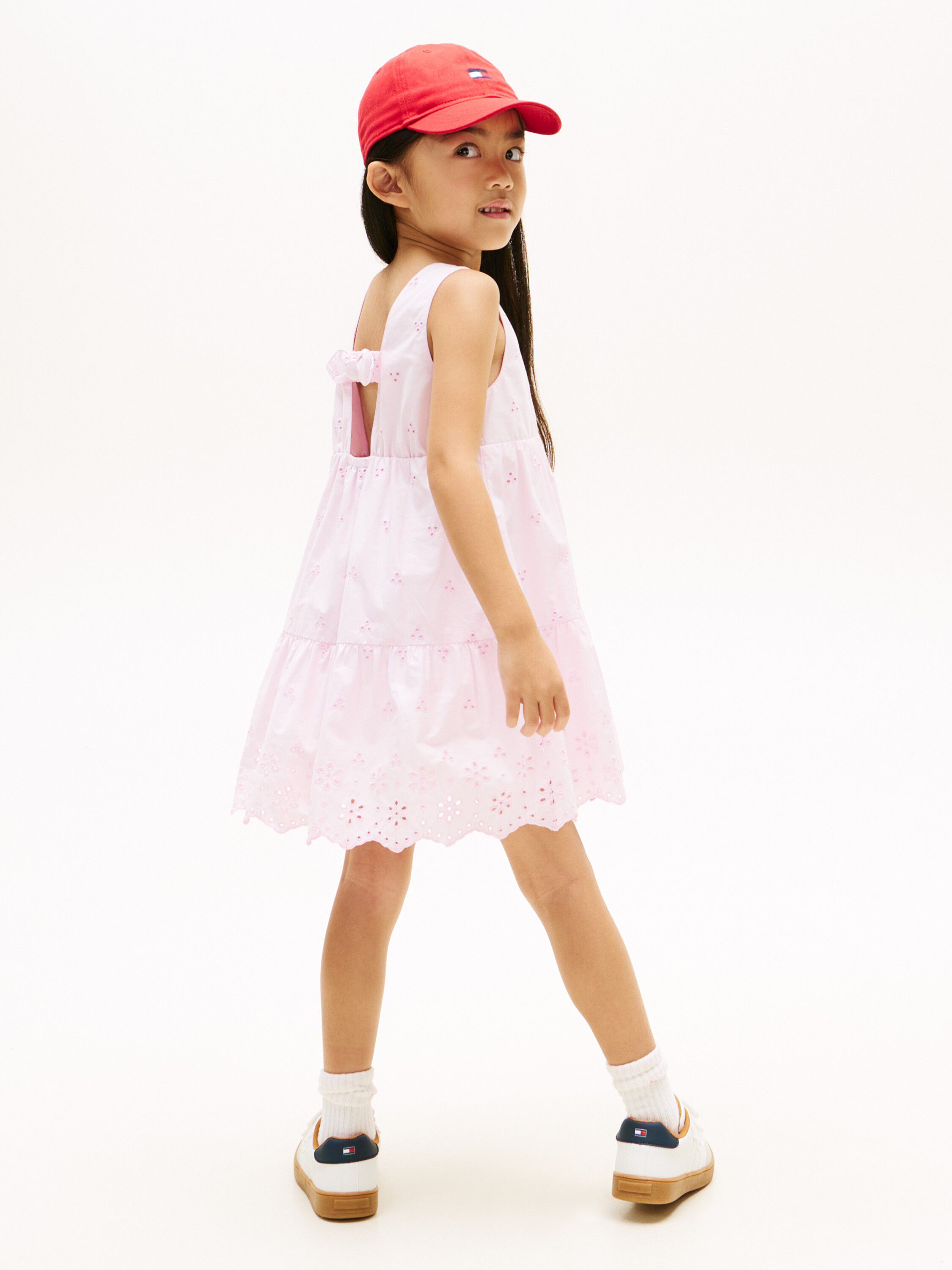 Back Bow Broderie Anglaise Dress