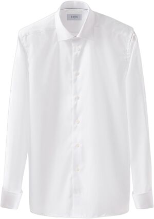 Light Blue Signature Twill Shirt French Cuffs - Contemporary Fit