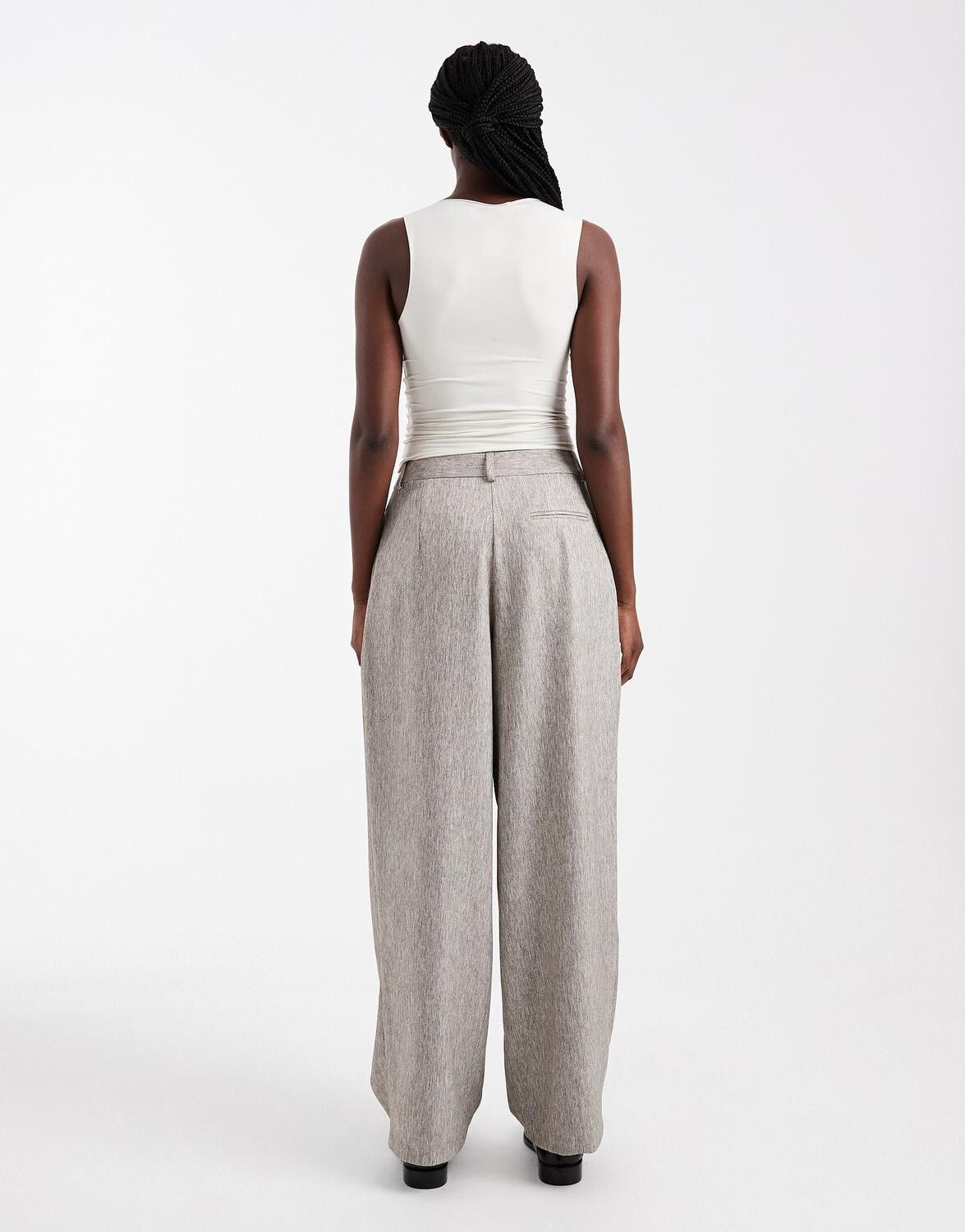 Tstona Pleated Wide Leg Trousers Wvn