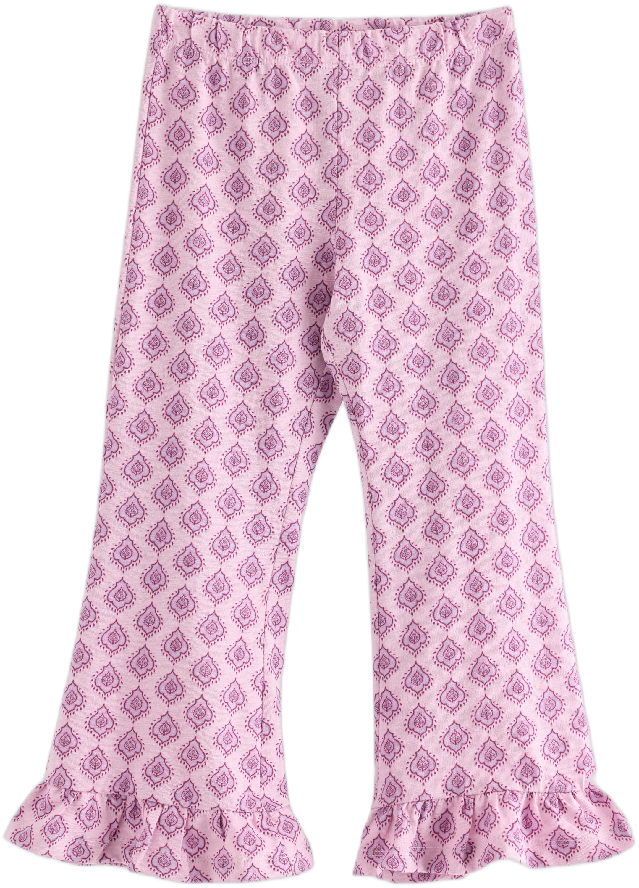 trousers flare frill medallion