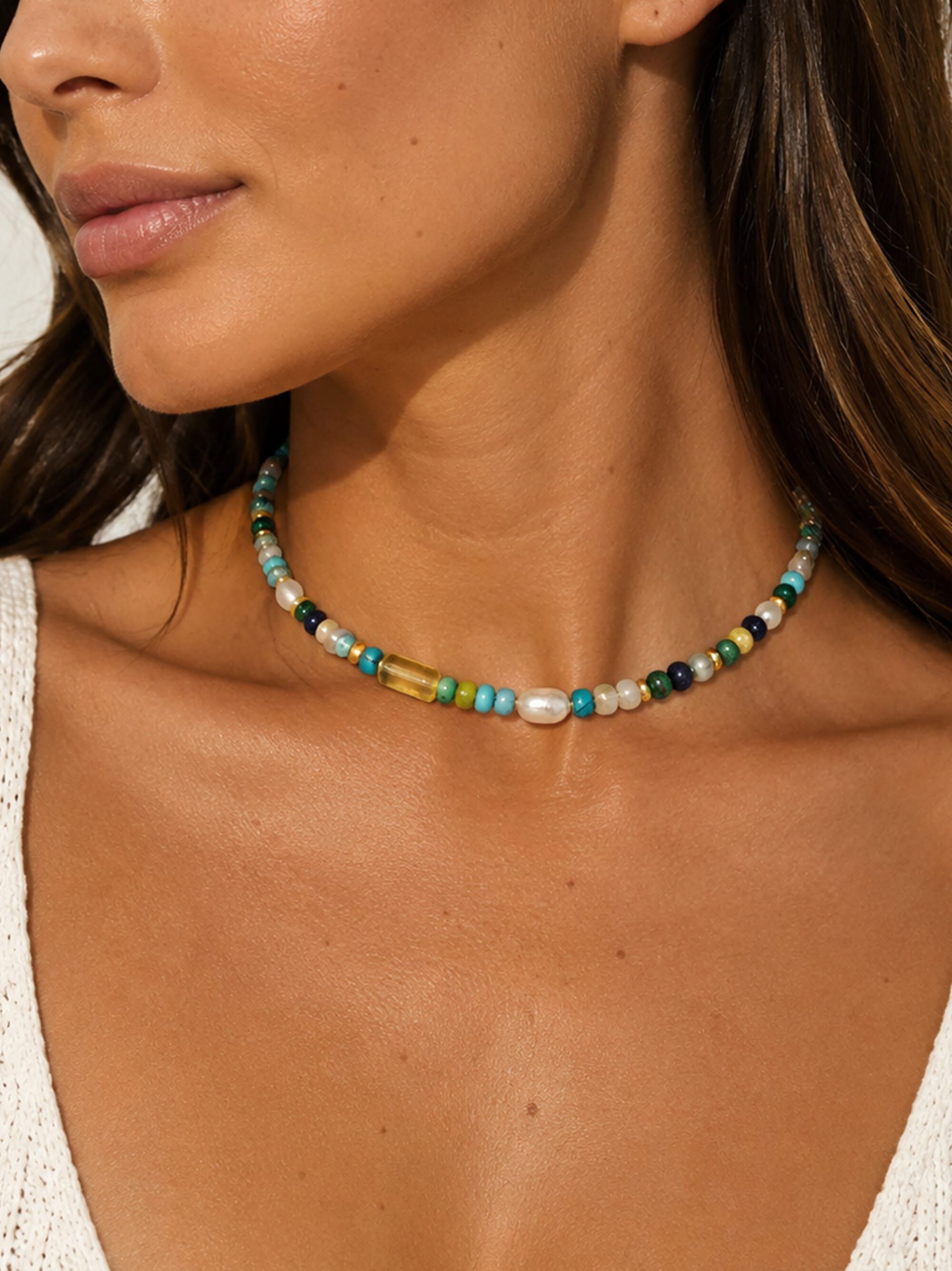 Women's Ocean Mosaic Choker