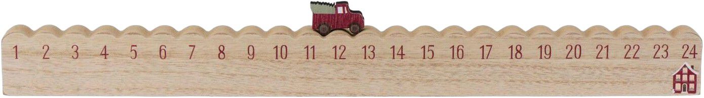 Julekalender 1-24 ladbil m/juletr&aelig;