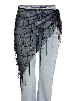 NMDAZZLE SEQUIN WRAP SKIRT