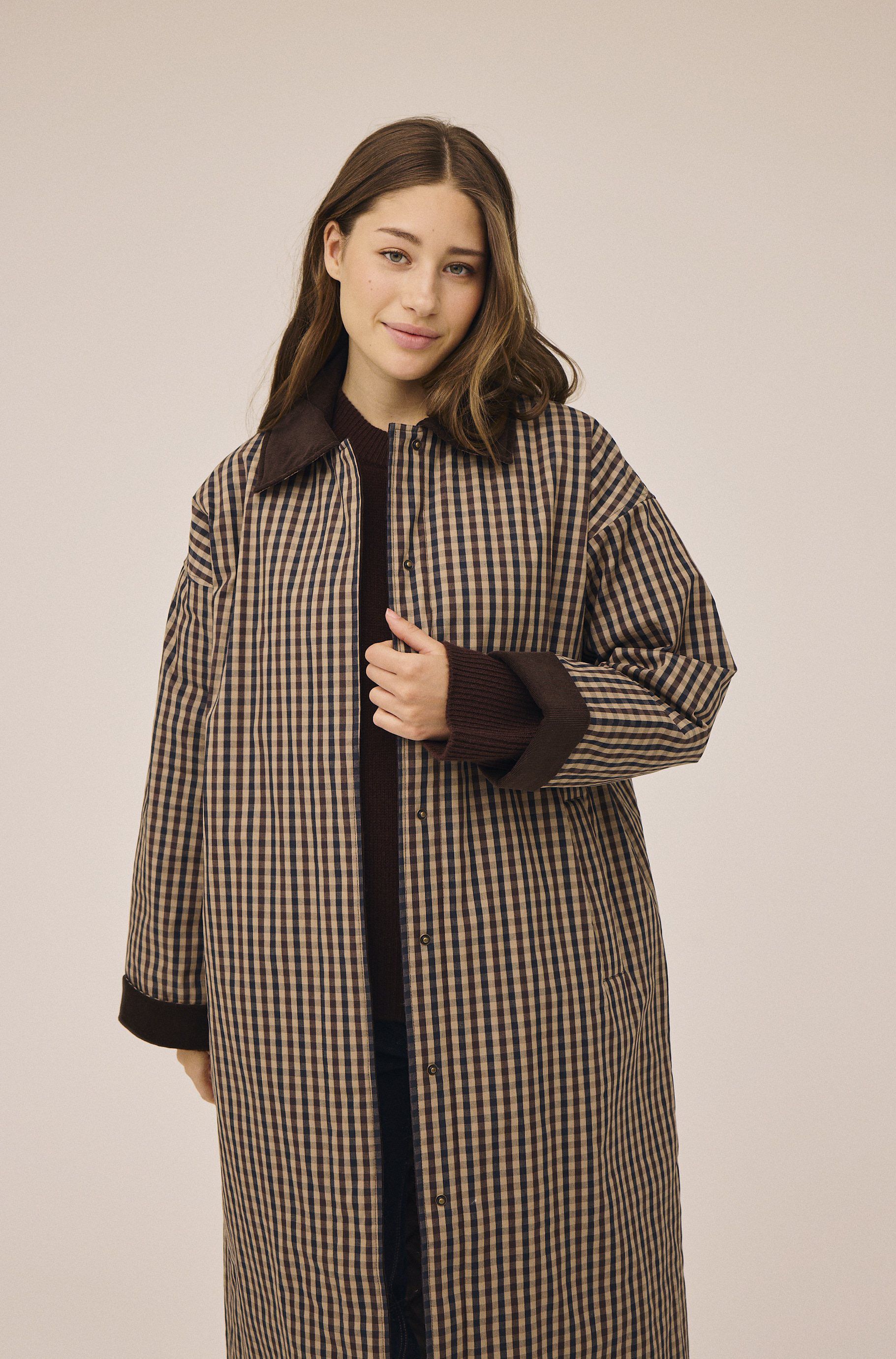 Emmy 1 coat with corduroy detail - GRS