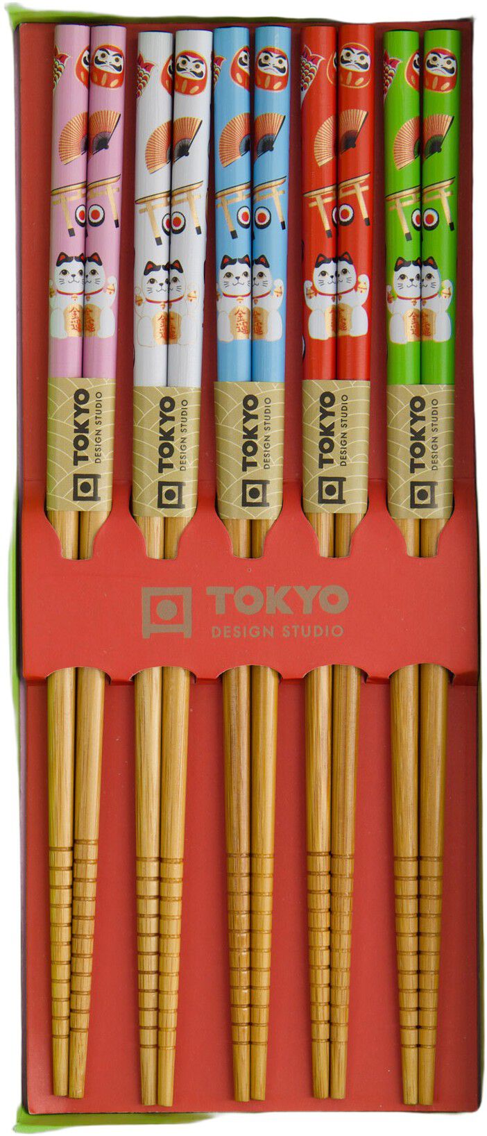 Chopstick Giftset/5 Lucky Cat A27-C46 1/100