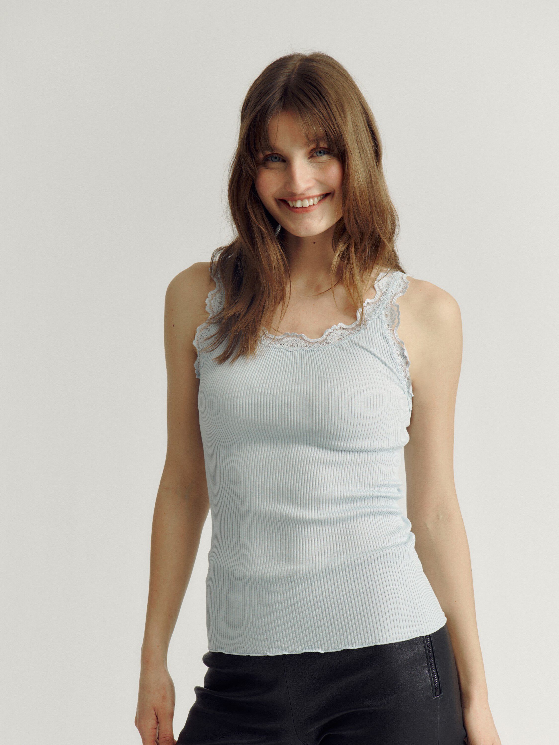 RWBabette Silk SL U-neck Lace Top