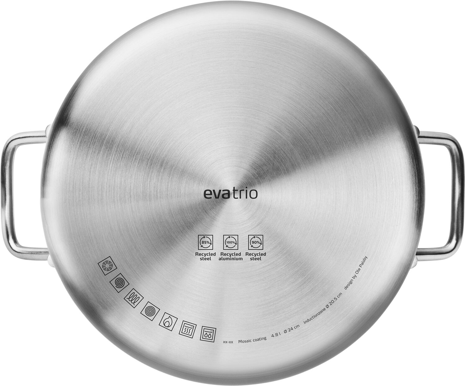 Multi Gryde 4,8 l 24 cm Mosaic keramisk Slip-Let&reg; bel&aelig;gning