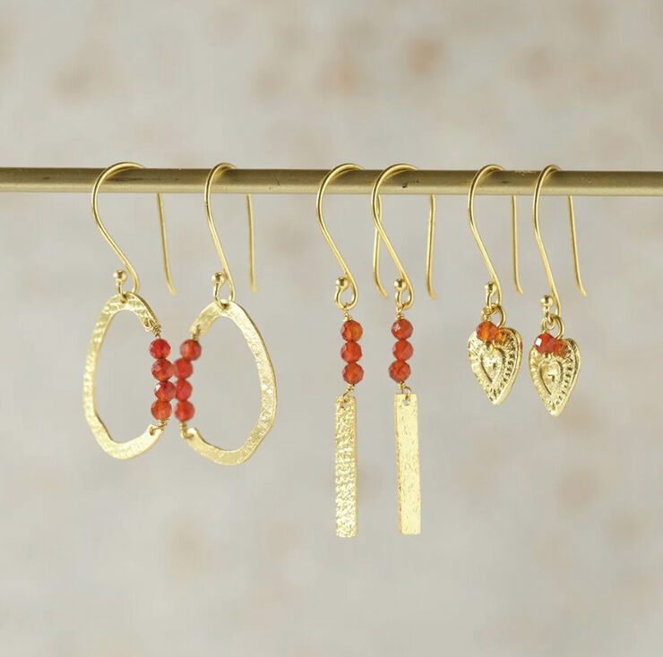 Generous Carnelian Earrings GP