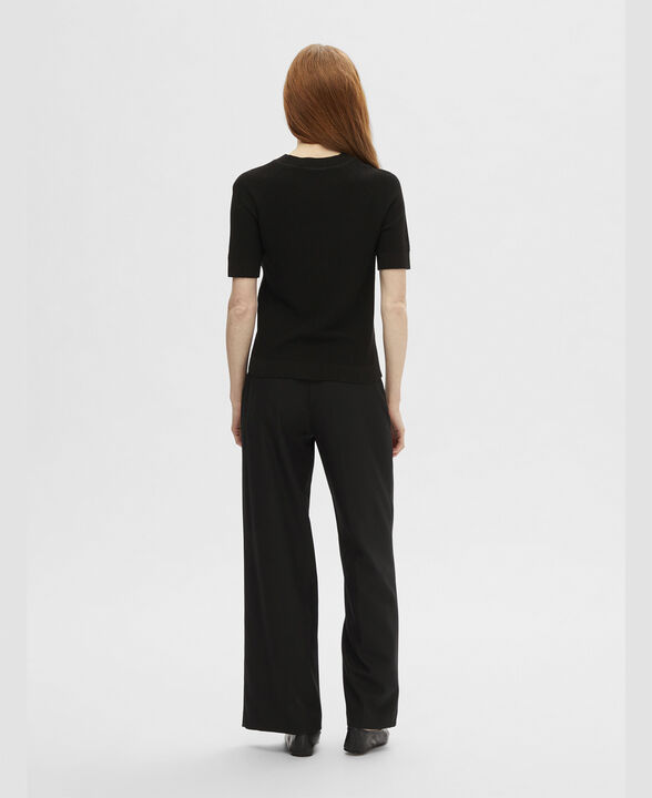 SLFELINNA NEW SS KNIT TOP NOOS