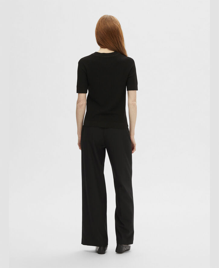 SLFELINNA NEW SS KNIT TOP NOOS