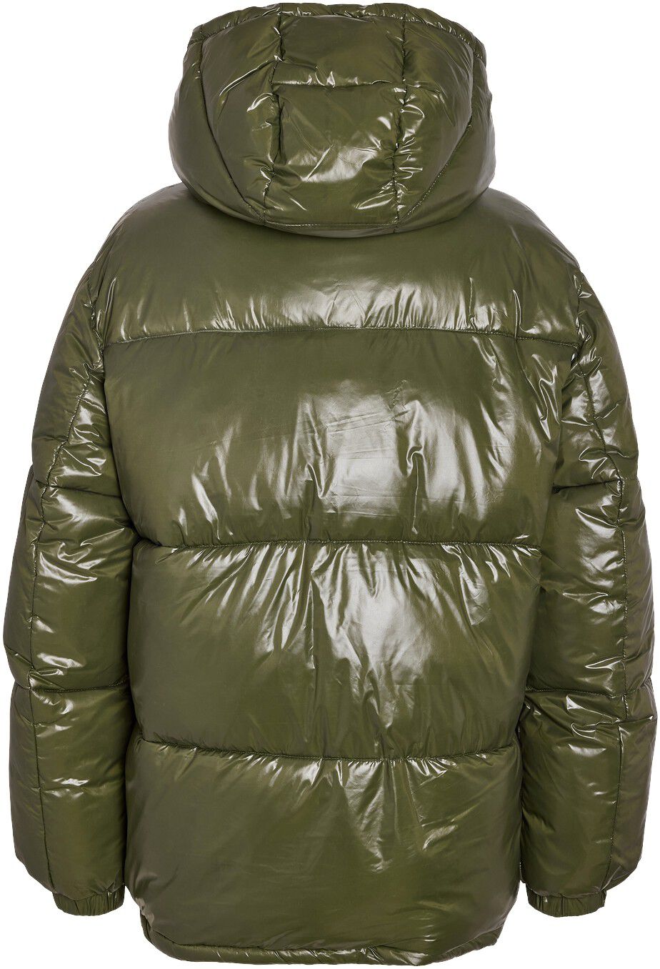 Nmallie Shiny Hood Long Jacket