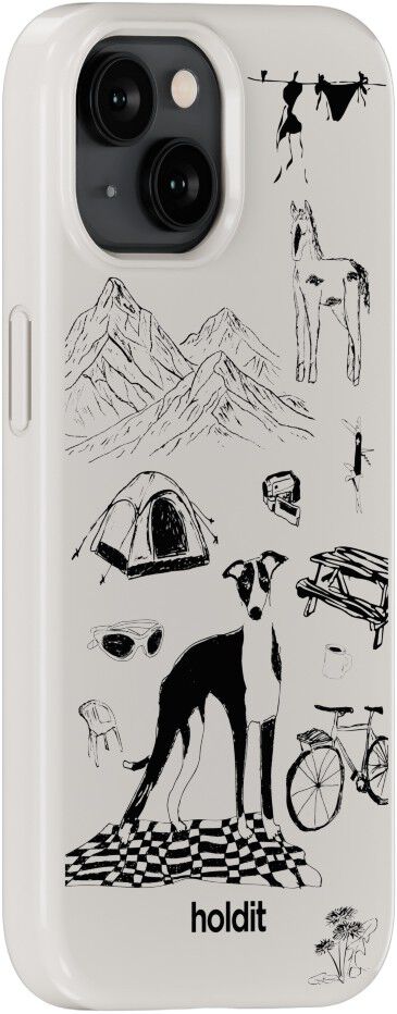 Graphic Print Case MagSafe iPhone 16e/15/14/13 Wool Gray