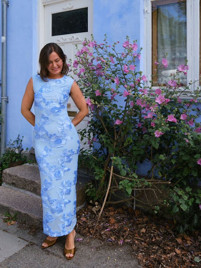 Tiranna Big Flower Mesh Dress