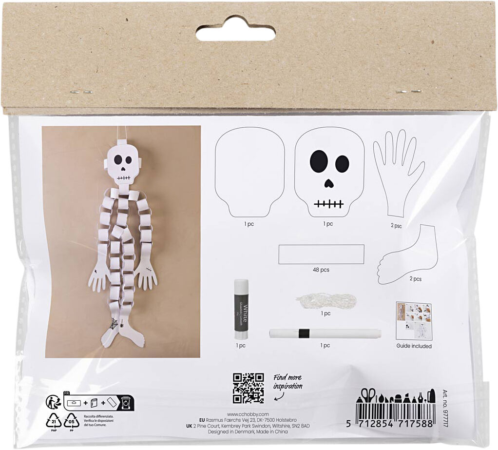 Mini DIY Kit Papirpynt, Skelet