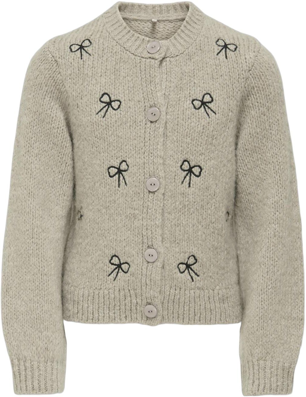 KOGCODY L/S O-NECK BOW CARDIGAN KNT