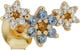 Trois Fleurs Stud Light Blue/Orange