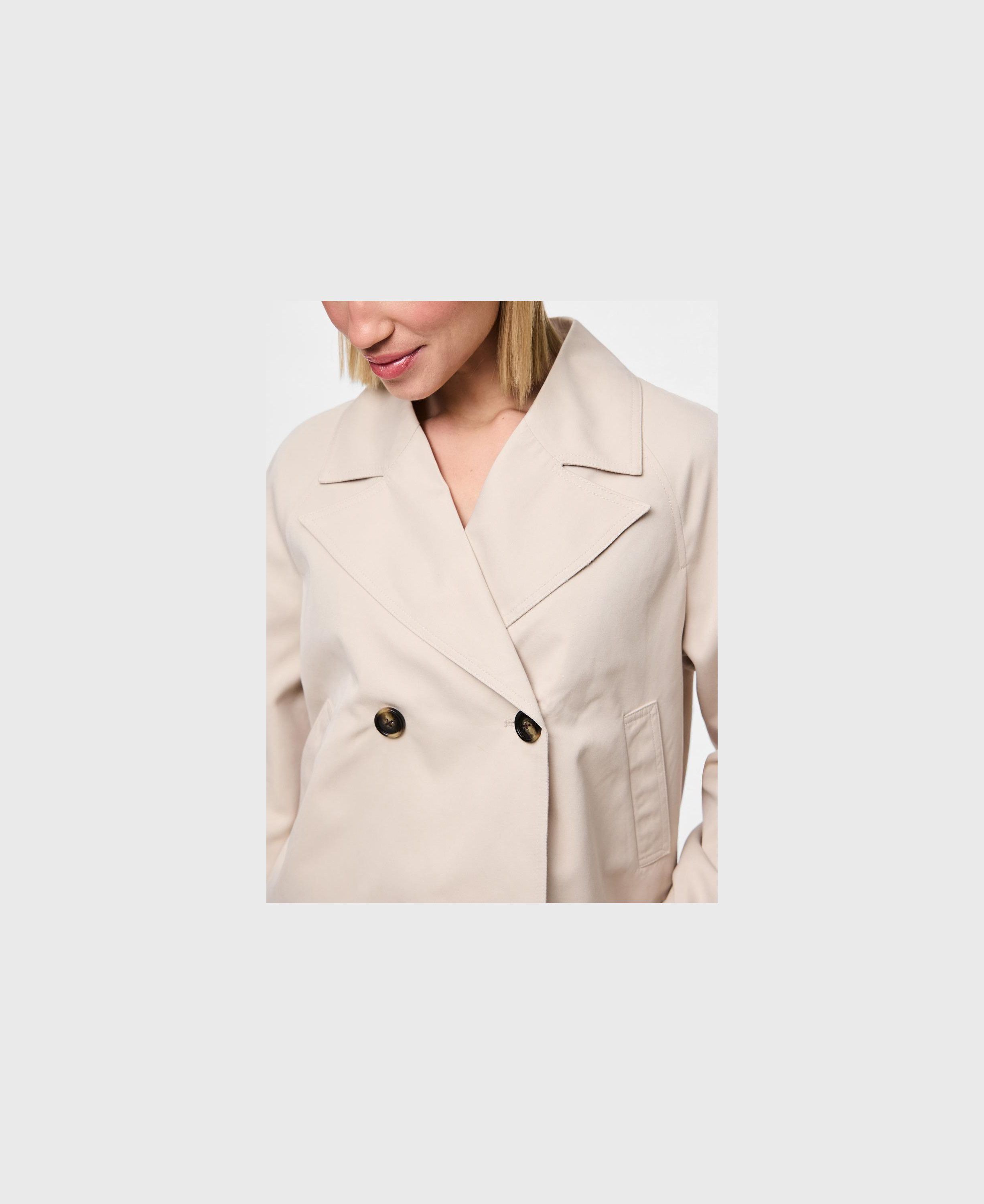 Pcscarlett Ls Short Trenchcoat Noos Bc
