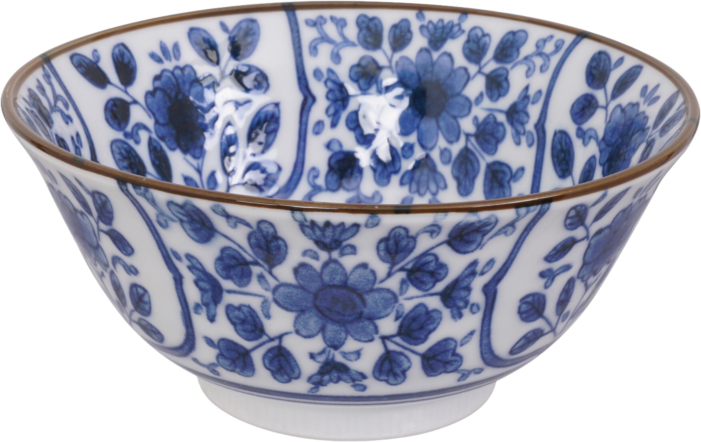 Mixed Bowls 15x6.8cm 500ml BL/WH HB-7111 6/48
