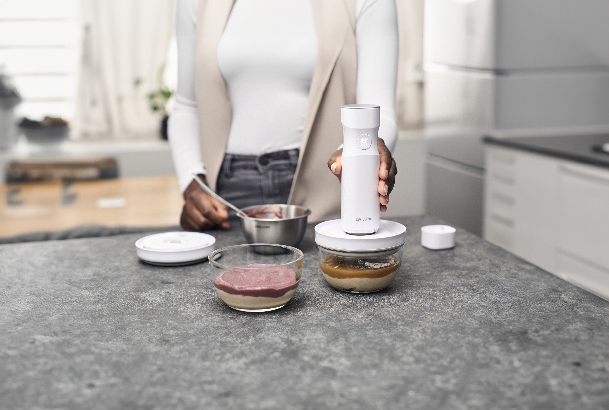 Fresh & Save BOWLS Vakuumsk&aring;l S / 12 cm, Glas, Gennemsigtig