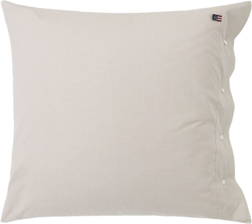 Pin Point Beige Cotton Pillowcase