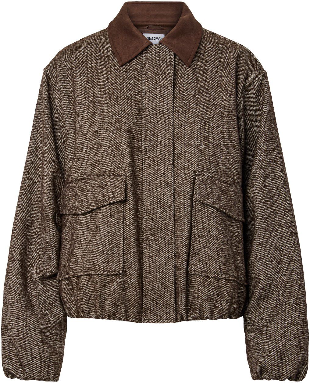 Pcalberte Herringbone Bomber Jacket Bc