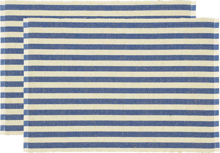 Spisebrikke 33x48 2-pak Statement Stripe Blue