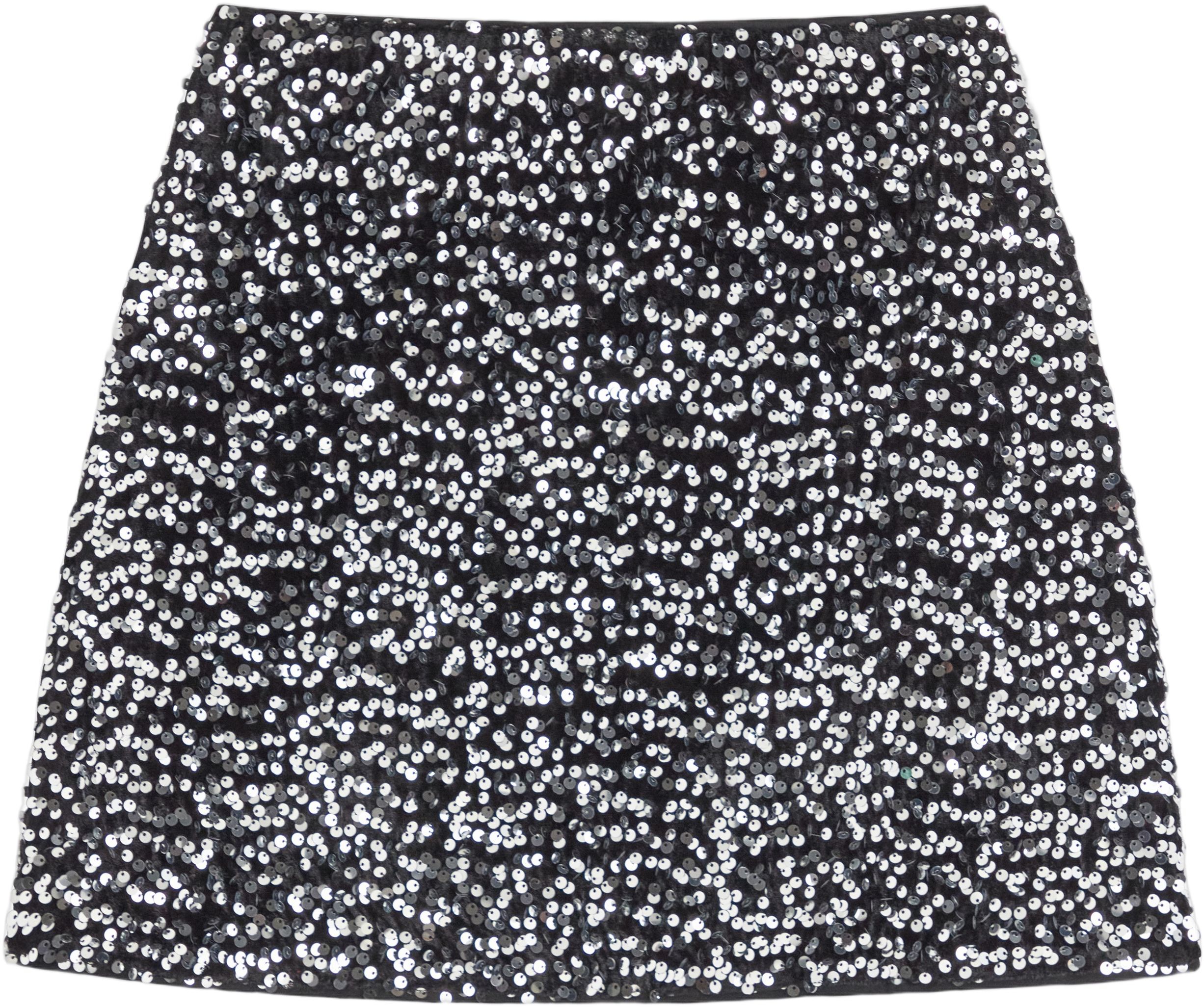 Skj&oslash;rt i myk fl&oslash;yel med paljetter o