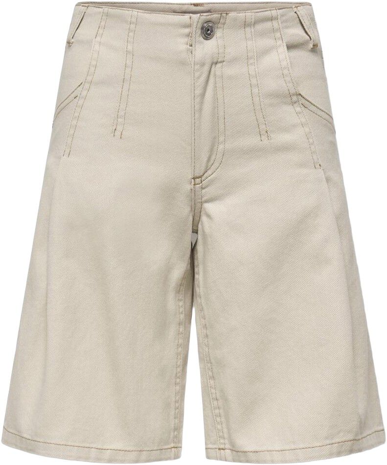 Kogpoppy Long Pleated Twill Shorts Pnt