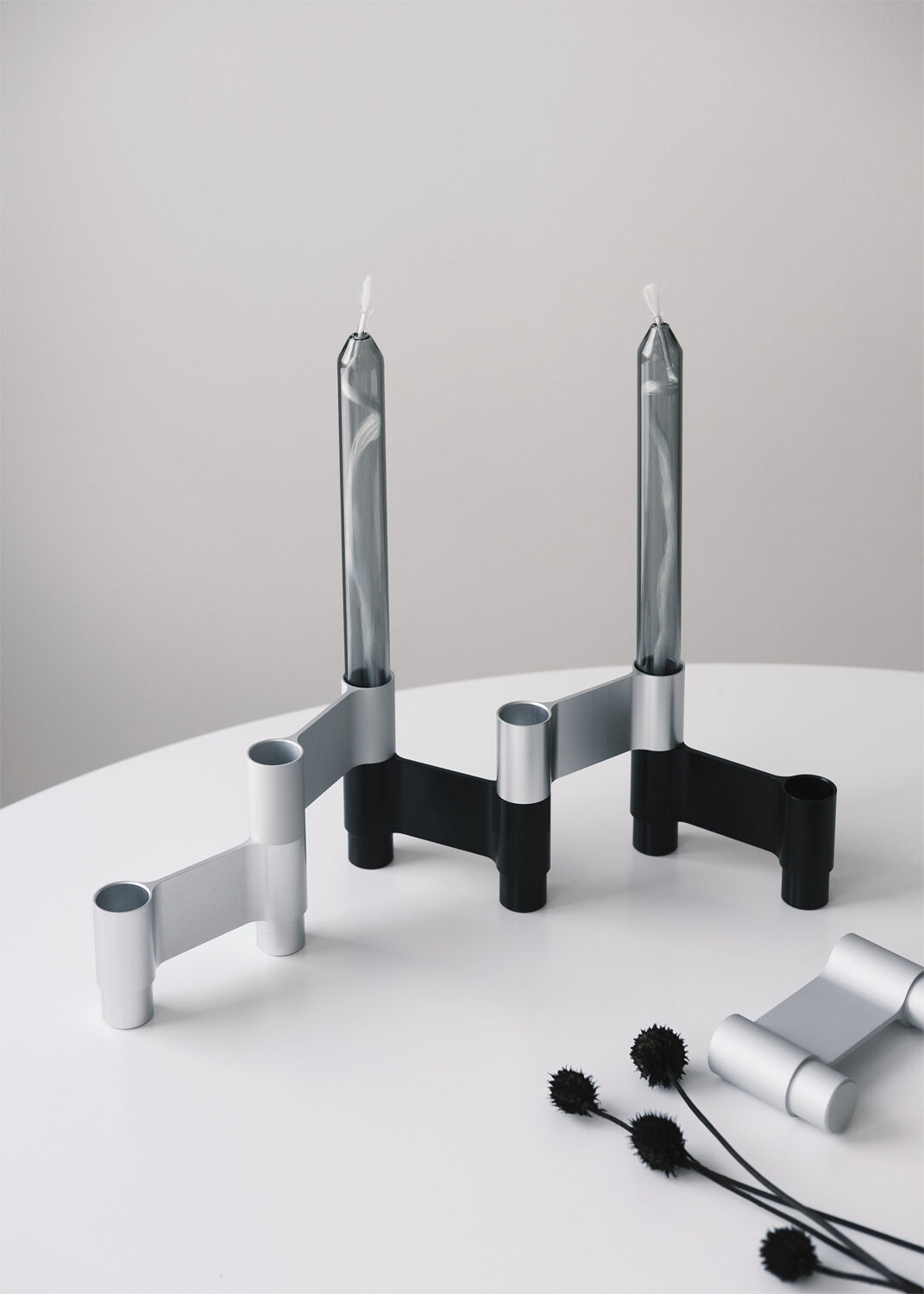 LINK, CANDLE HOLDER, MATT ALUMINIUM, 11060M