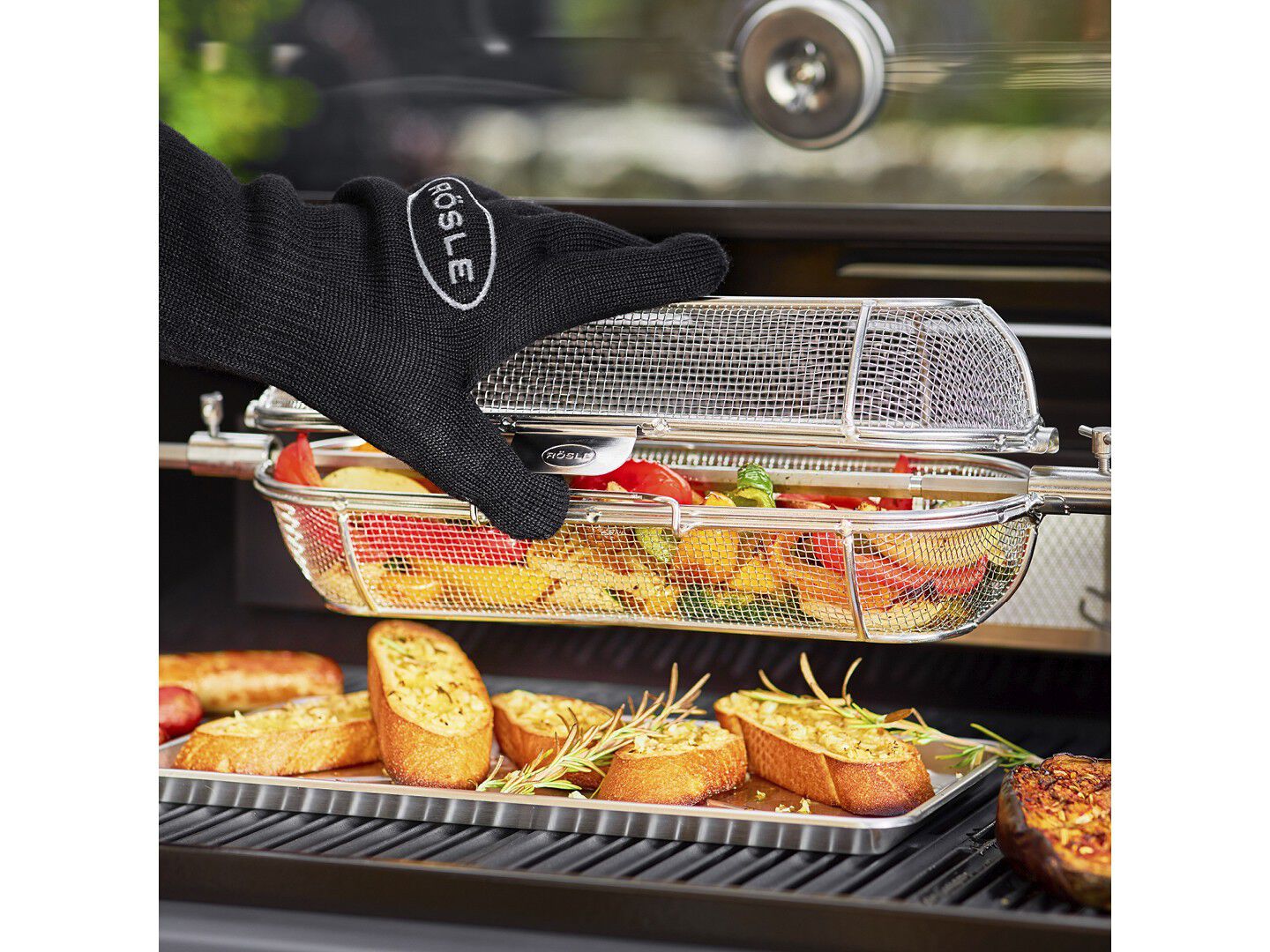 Grillvott 34 x 18,5 cm 2 stk. Bomull/Meta-Aramid