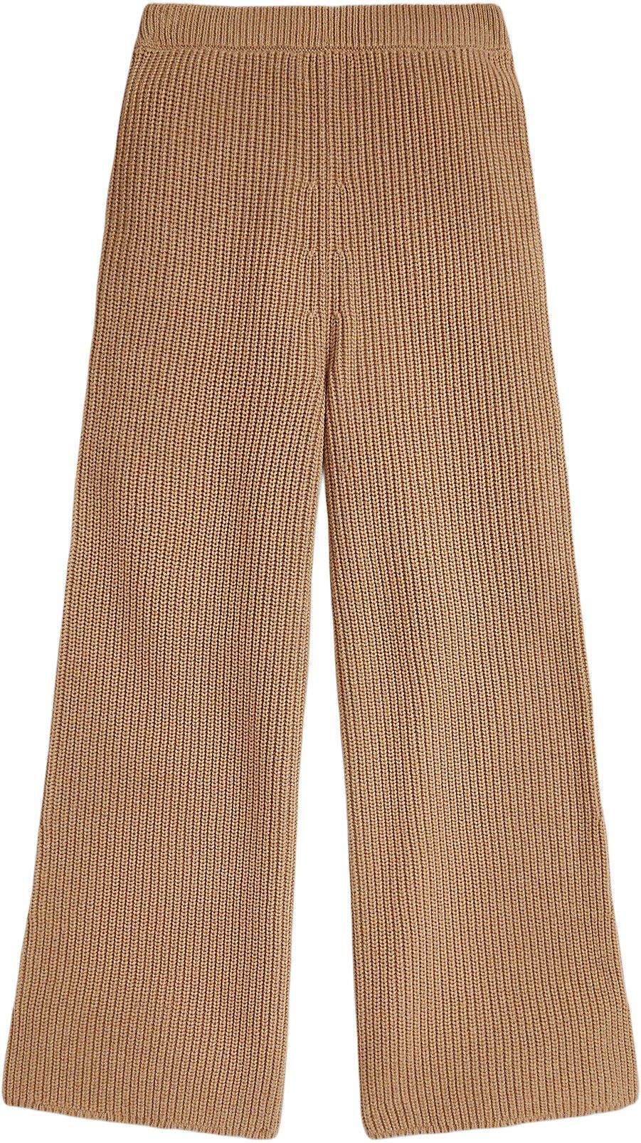 Cotton Wide-Leg Sweater Pant