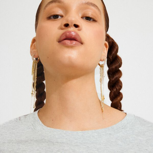 DRUE øreringe guldbelagte