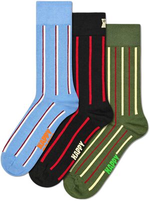 3-Pack Vertical Stripe Socks